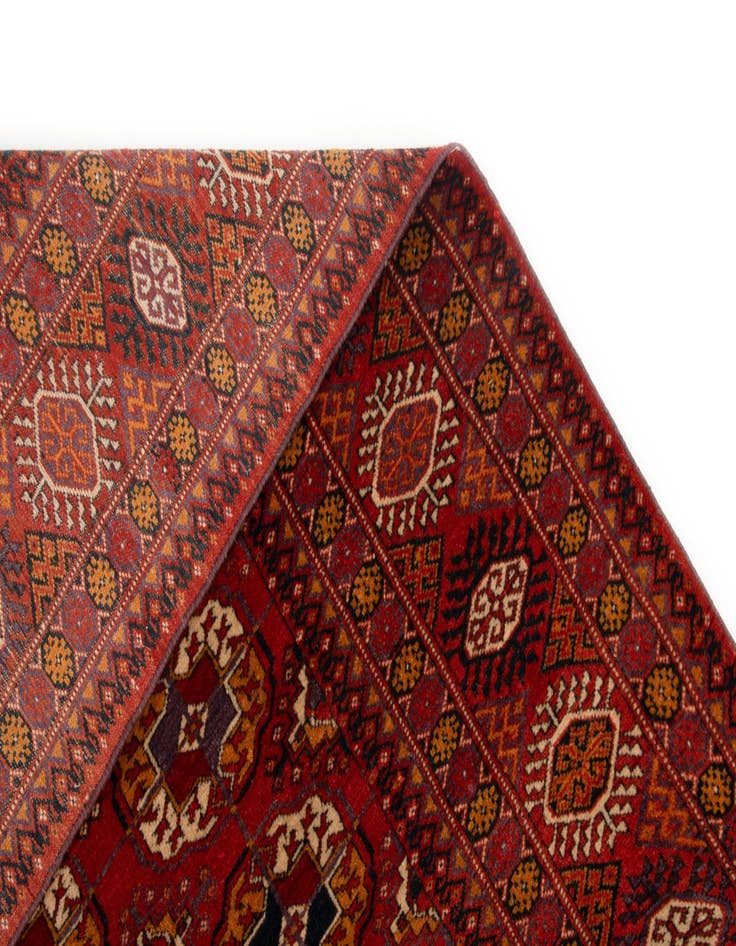 Detail image of  3' 11 x 5' 9  Hand Knotted Bokhara Wool Rug