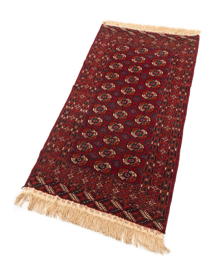 Detail image of  4' x 6'  Hand Knotted Bokhara Oriental Wool Rug