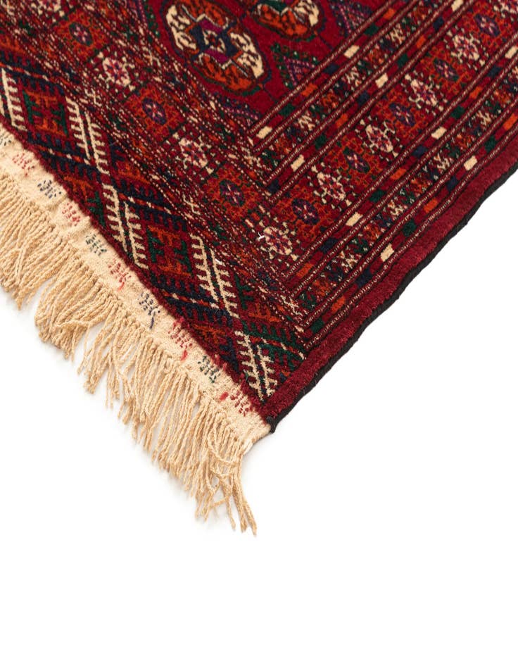 Detail image of  4' x 6'  Hand Knotted Bokhara Oriental Wool Rug