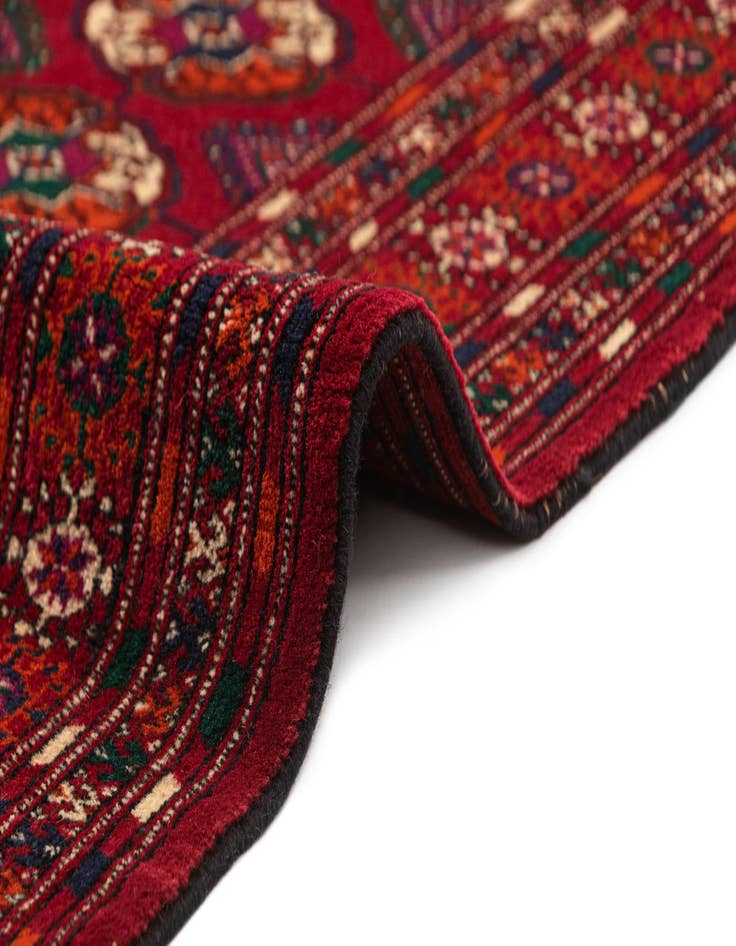 Detail image of  4' x 6'  Hand Knotted Bokhara Oriental Wool Rug