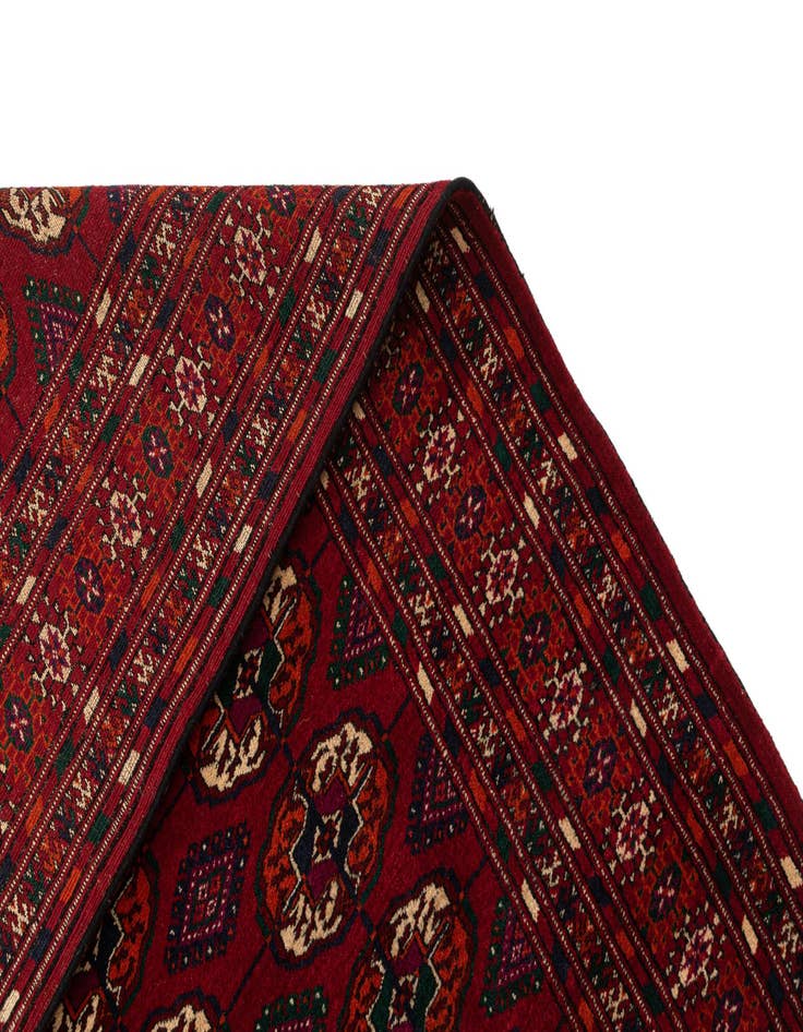 Detail image of  4' x 6'  Hand Knotted Bokhara Oriental Wool Rug