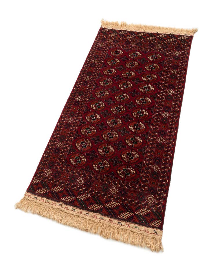 Detail image of  3' 11 x 6'  Hand Knotted Bokhara Oriental Wool Rug