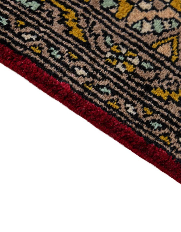 Detail image of  3' 11 x 6' 4  Hand Knotted Bokhara Oriental Wool Rug