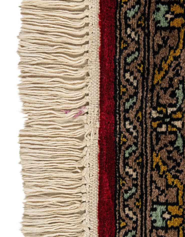 Detail image of  3' 11 x 6' 4  Hand Knotted Bokhara Oriental Wool Rug