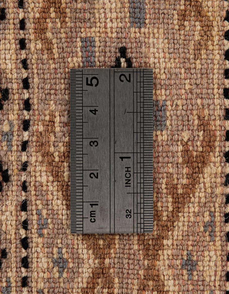 Detail image of  4' 1 x 6' 4  Hand Knotted Bokhara Oriental Wool Rug