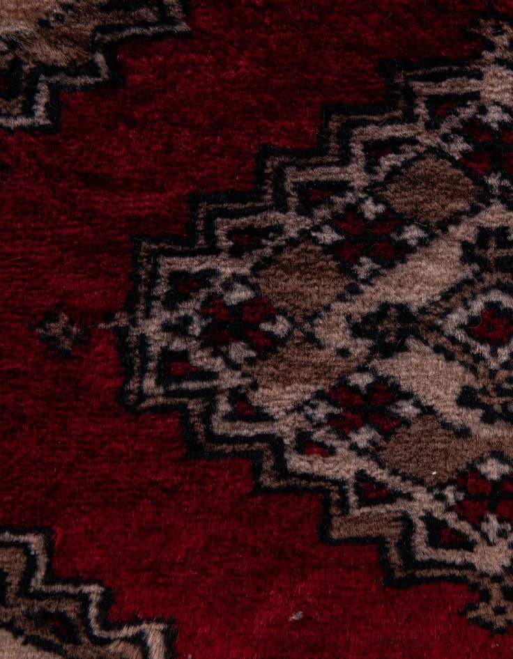 Detail image of  4' 2 x 6' 7  Hand Knotted Bokhara Oriental Wool Rug