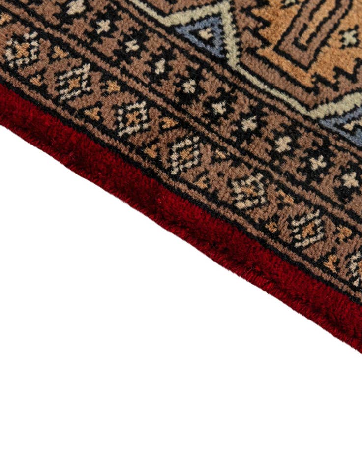 Detail image of  4' 2 x 5' 9  Hand Knotted Bokhara Oriental Wool Rug
