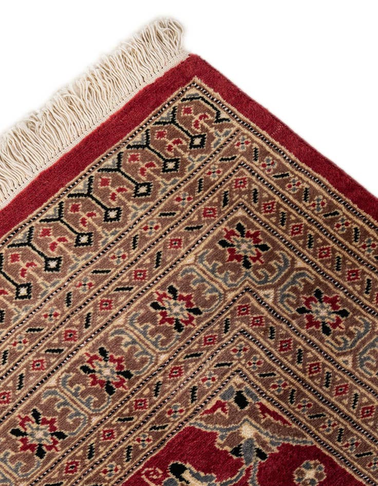 Detail image of  4' 3 x 6' 2  Hand Knotted Bokhara Oriental Rug