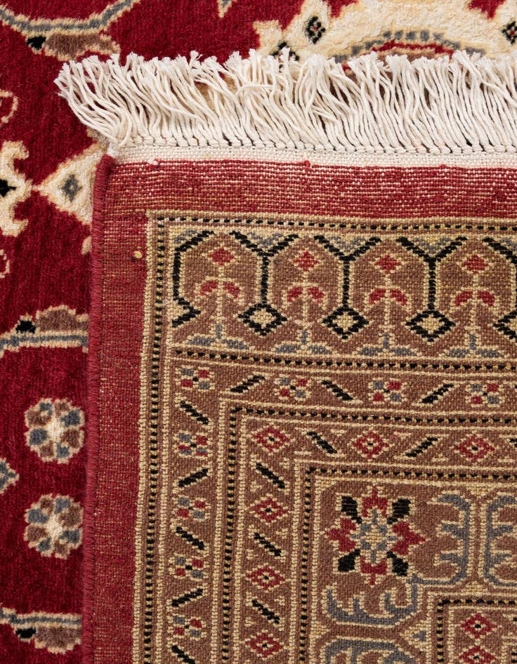 Detail image of  4' 3 x 6' 2  Hand Knotted Bokhara Oriental Rug