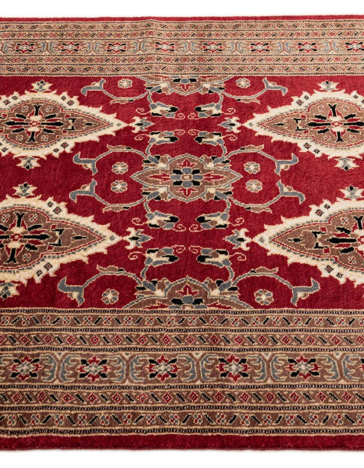 Detail image of  4' 3 x 6' 2  Hand Knotted Bokhara Oriental Rug