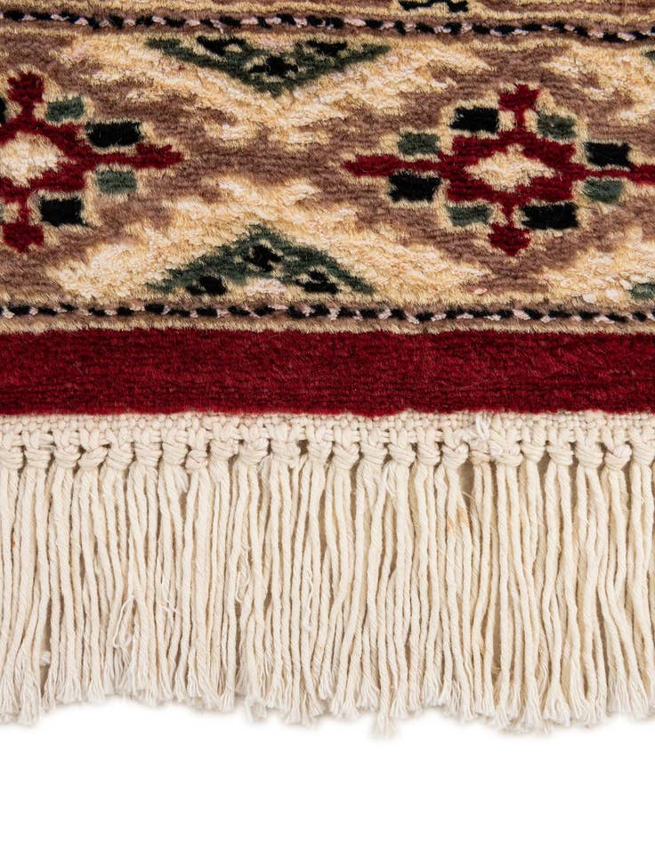 Detail image of  4' 3 x 6' 3  Hand Knotted Bokhara Oriental Rug