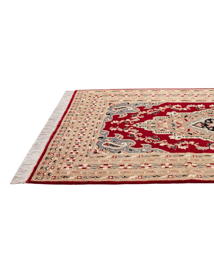 Detail image of  4' 2 x 6' 6  Hand Knotted Bokhara Oriental Rug