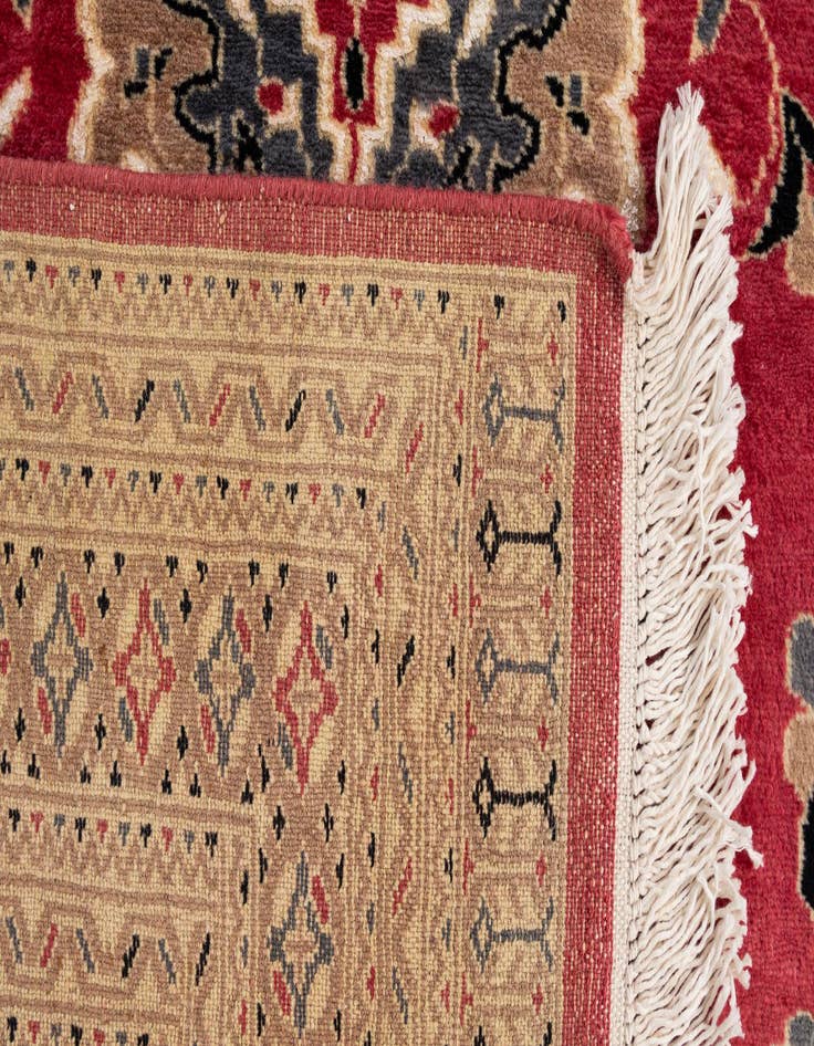 Detail image of  4' 4 x 5' 10  Hand Knotted Bokhara Oriental Rug