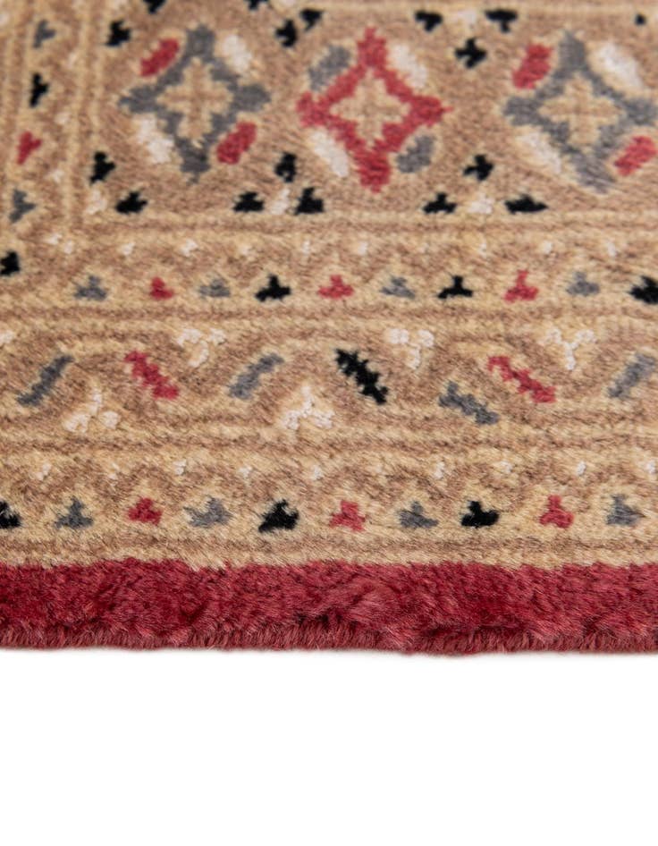 Detail image of  4' 4 x 5' 10  Hand Knotted Bokhara Oriental Rug
