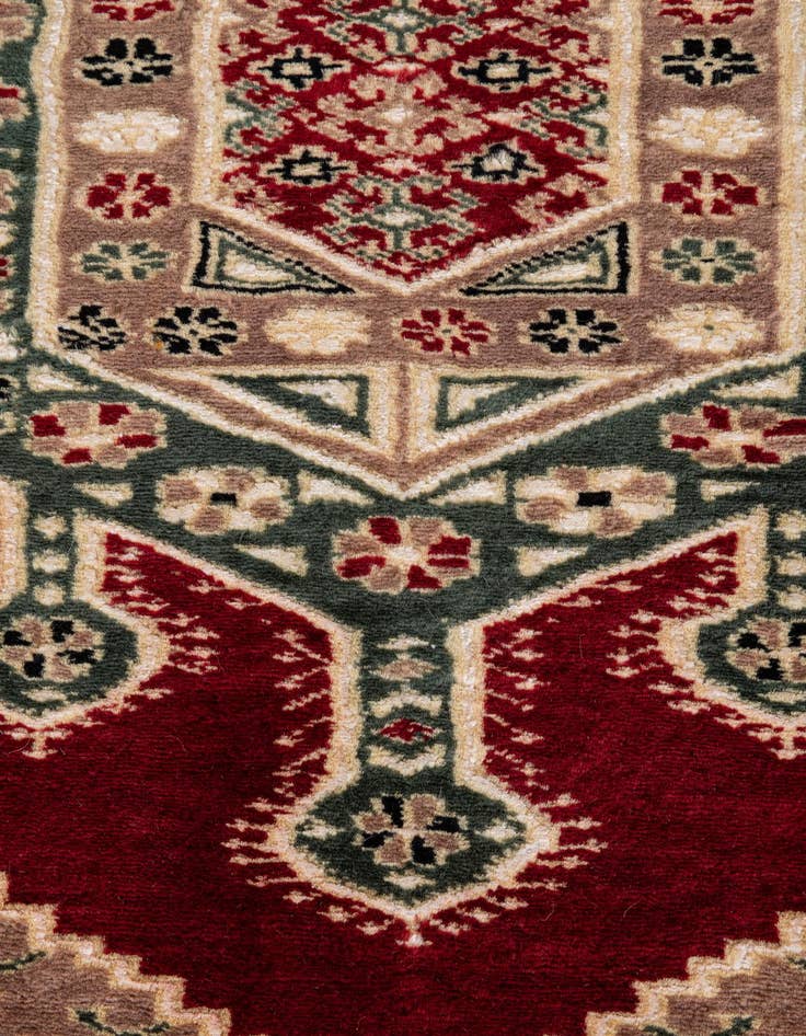 Detail image of  4' 3 x 6'  Hand Knotted Bokhara Oriental Rug