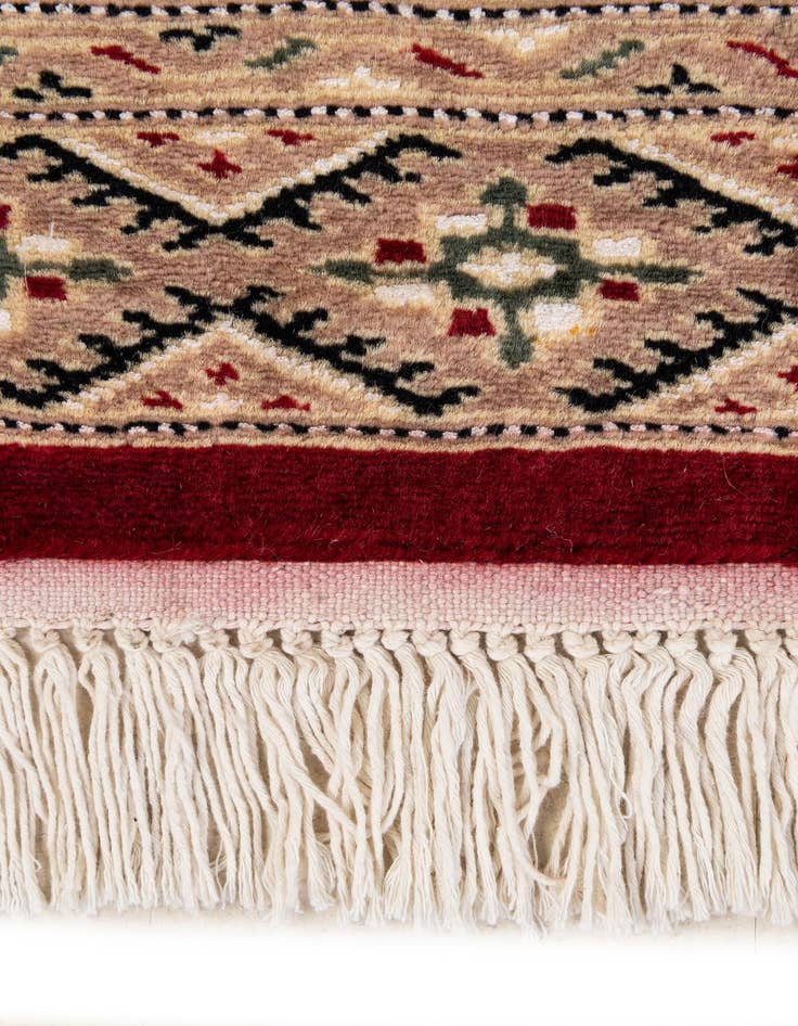 Detail image of  4' 3 x 6'  Hand Knotted Bokhara Oriental Rug