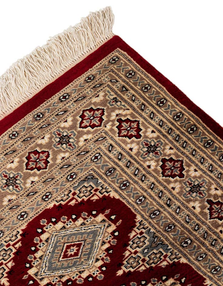 Detail image of  4' 4 x 6' 1  Hand Knotted Bokhara Oriental Rug