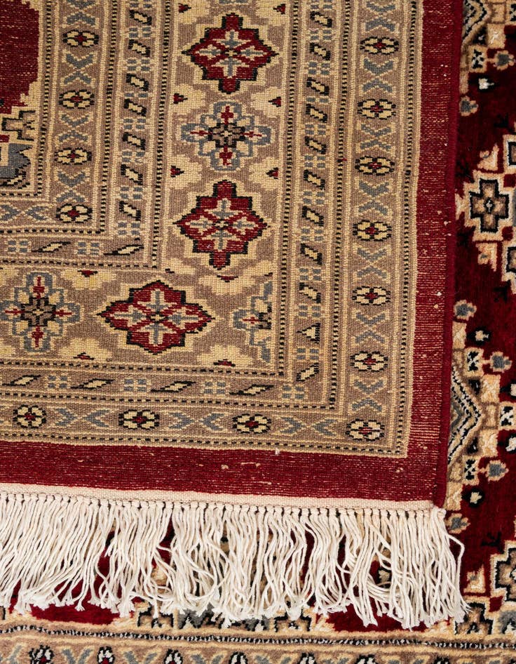 Detail image of  4' 4 x 6' 1  Hand Knotted Bokhara Oriental Rug