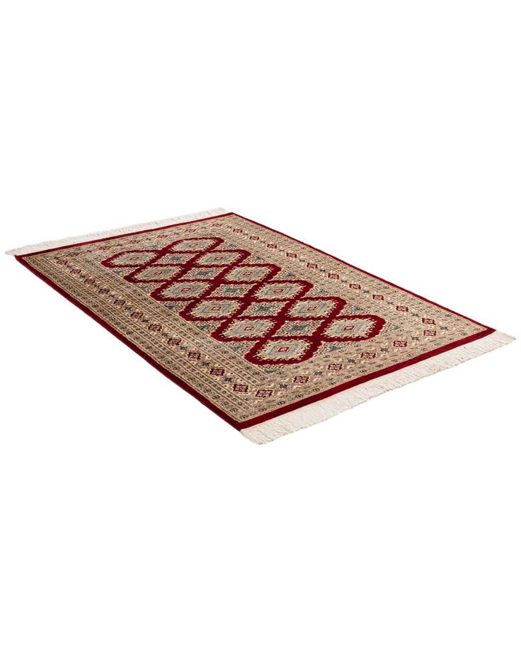 Detail image of  4' 4 x 6' 1  Hand Knotted Bokhara Oriental Rug