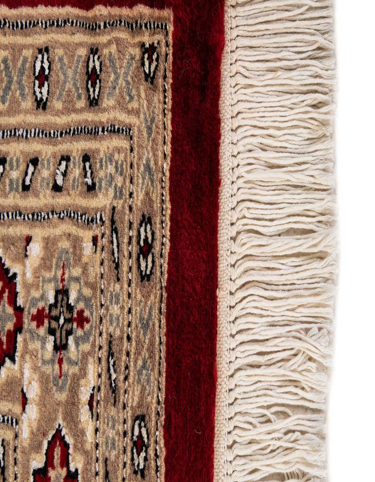 Detail image of  4' 4 x 6' 1  Hand Knotted Bokhara Oriental Rug