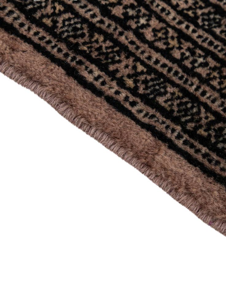 Detail image of  5' 1 x 8' 8  Hand Knotted Bokhara Oriental Wool Rug