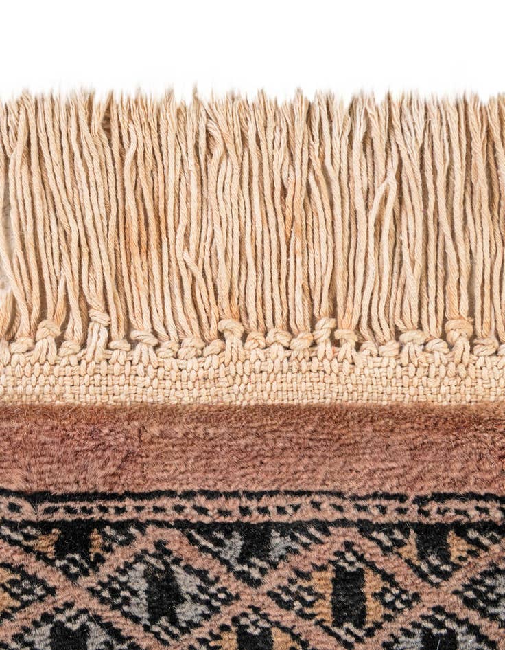 Detail image of  5' 1 x 8' 8  Hand Knotted Bokhara Oriental Wool Rug