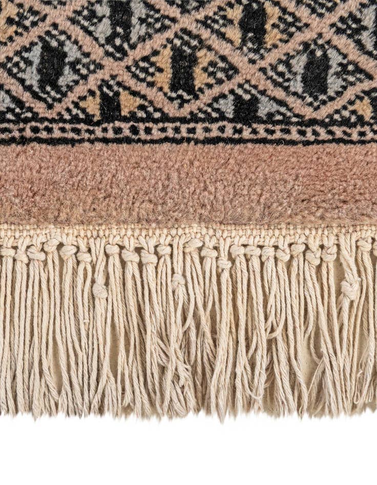 Detail image of  5' 1 x 8' 8  Hand Knotted Bokhara Oriental Wool Rug