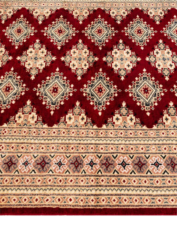 Detail image of  4' 3 x 6'  Hand Knotted Bokhara Rug