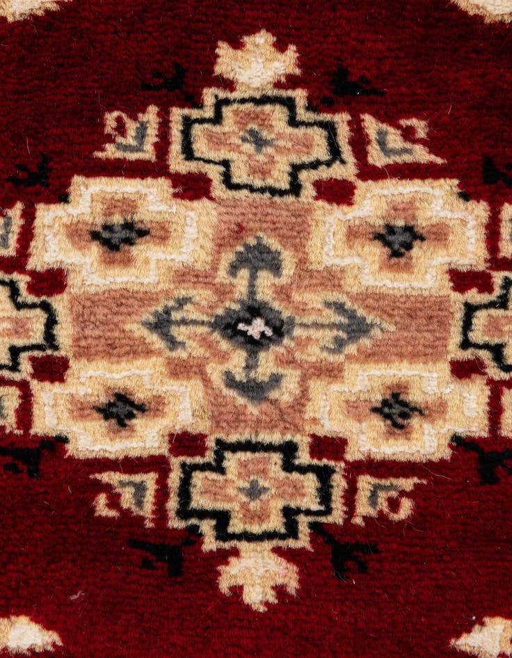 Detail image of  4' 3 x 6'  Hand Knotted Bokhara Rug