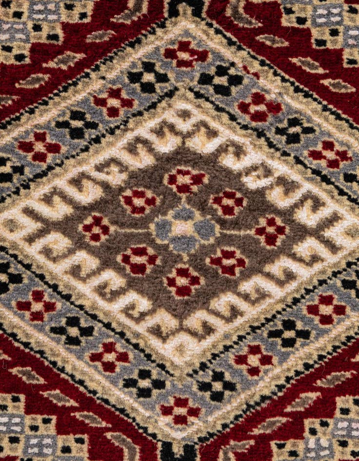 Detail image of  4' 3 x 6' 2  Hand Knotted Bokhara Oriental Rug