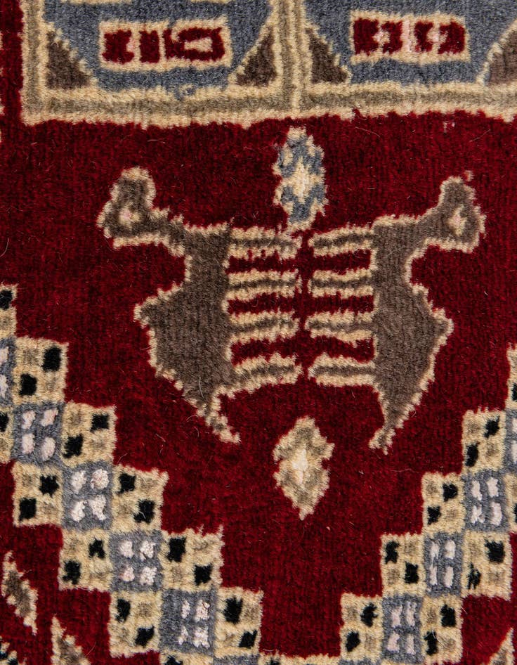 Detail image of  4' 3 x 6' 2  Hand Knotted Bokhara Oriental Rug