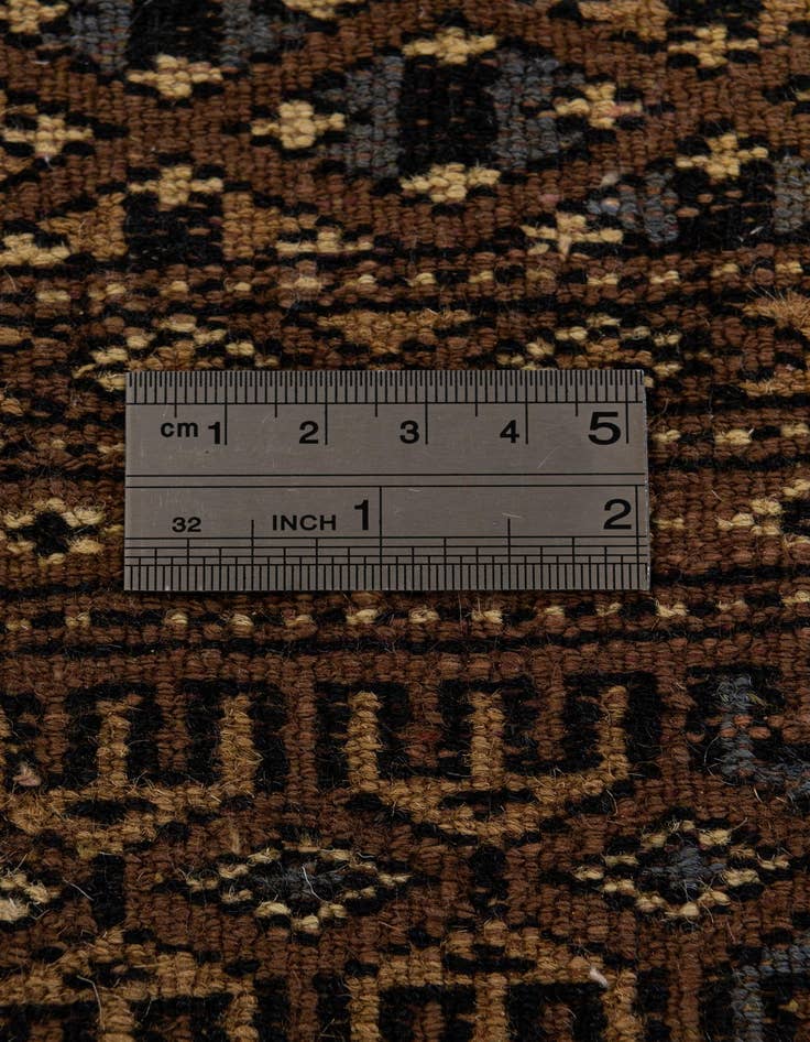 Detail image of  4' 1 x 6' 2  Hand Knotted Bokhara Oriental Wool Rug
