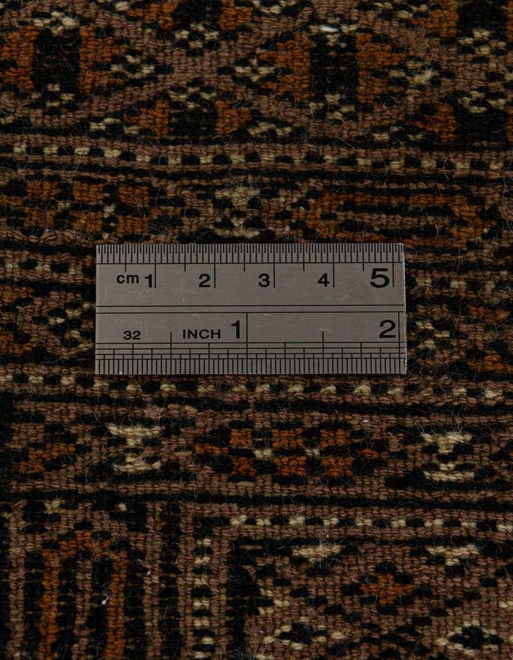 Detail image of  4' 1 x 6' 3  Hand Knotted Bokhara Oriental Wool Rug