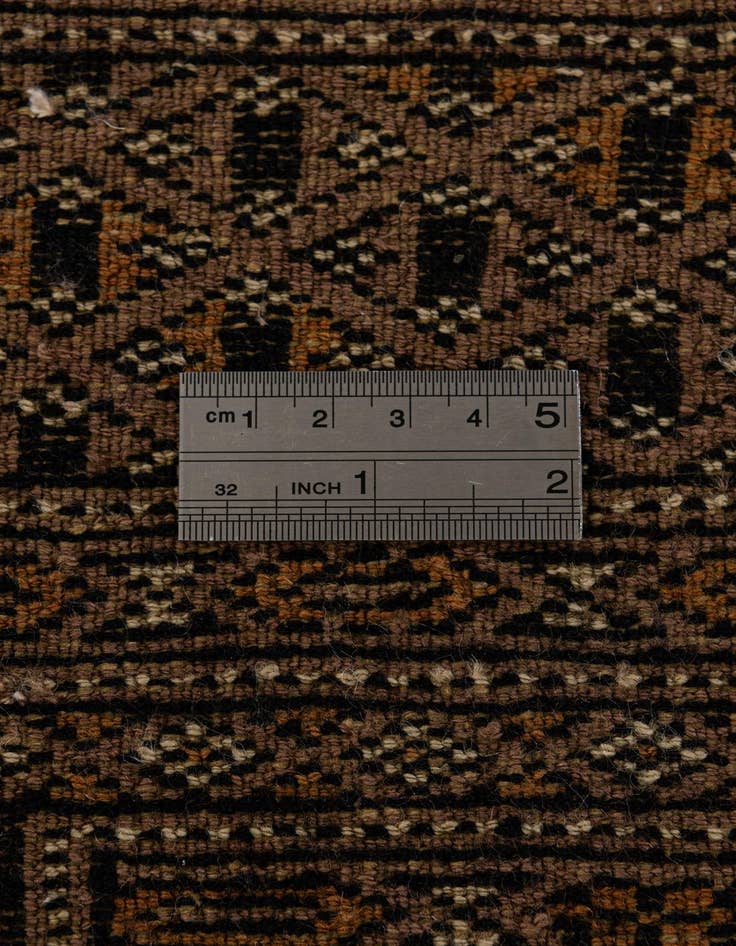 Detail image of  4' 1 x 5' 11  Hand Knotted Bokhara Oriental Wool Rug