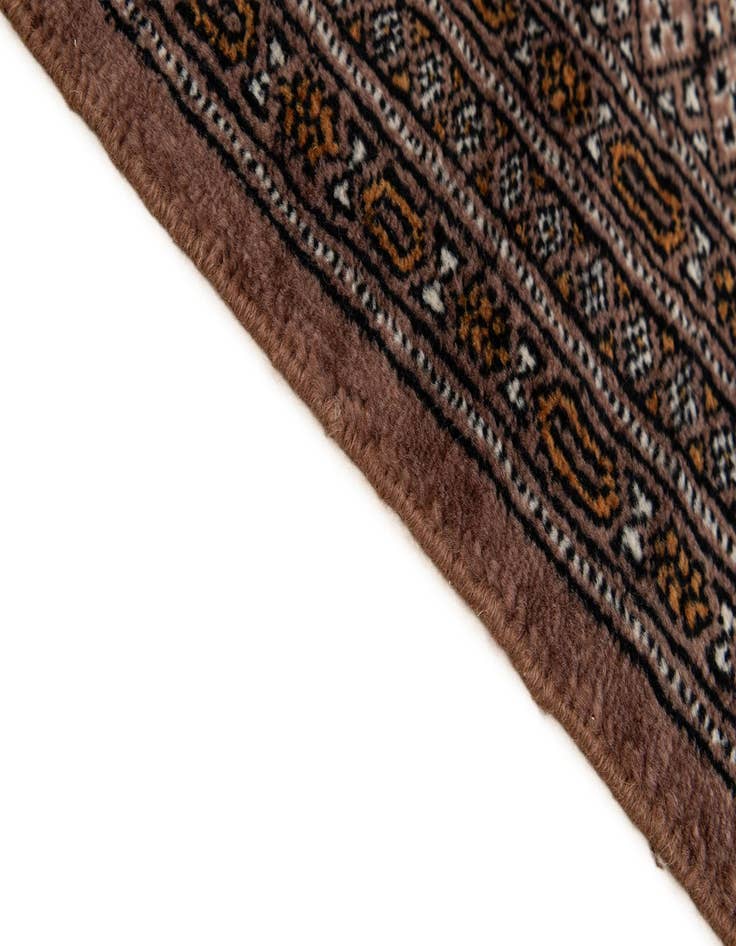 Detail image of  4' 1 x 5' 11  Hand Knotted Bokhara Oriental Wool Rug