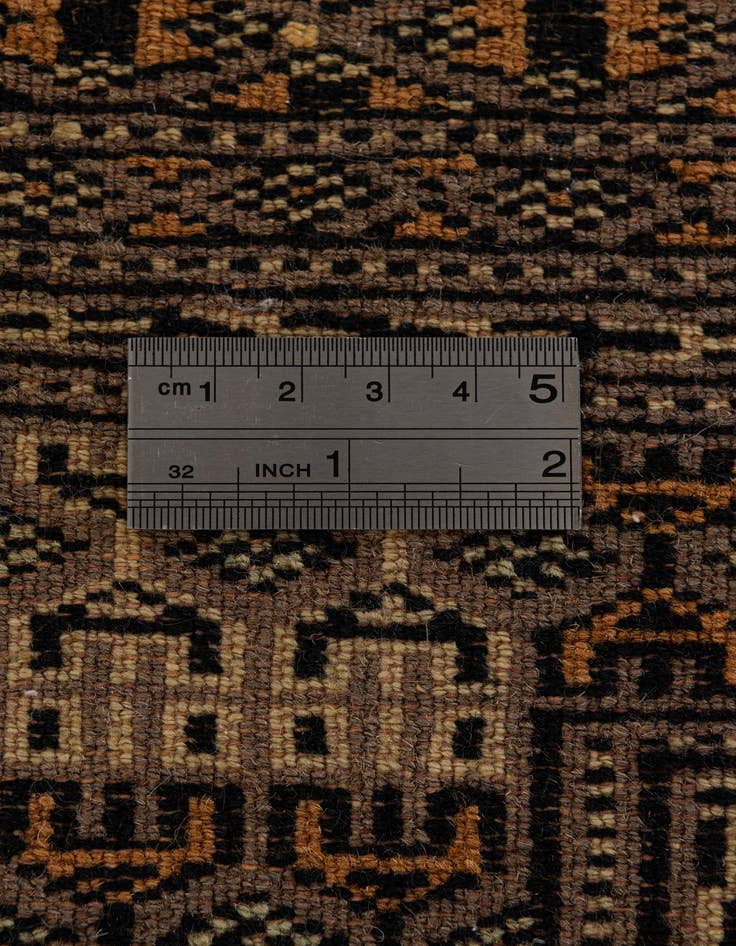 Detail image of  4' 2 x 6' 4  Hand Knotted Bokhara Oriental Wool Rug