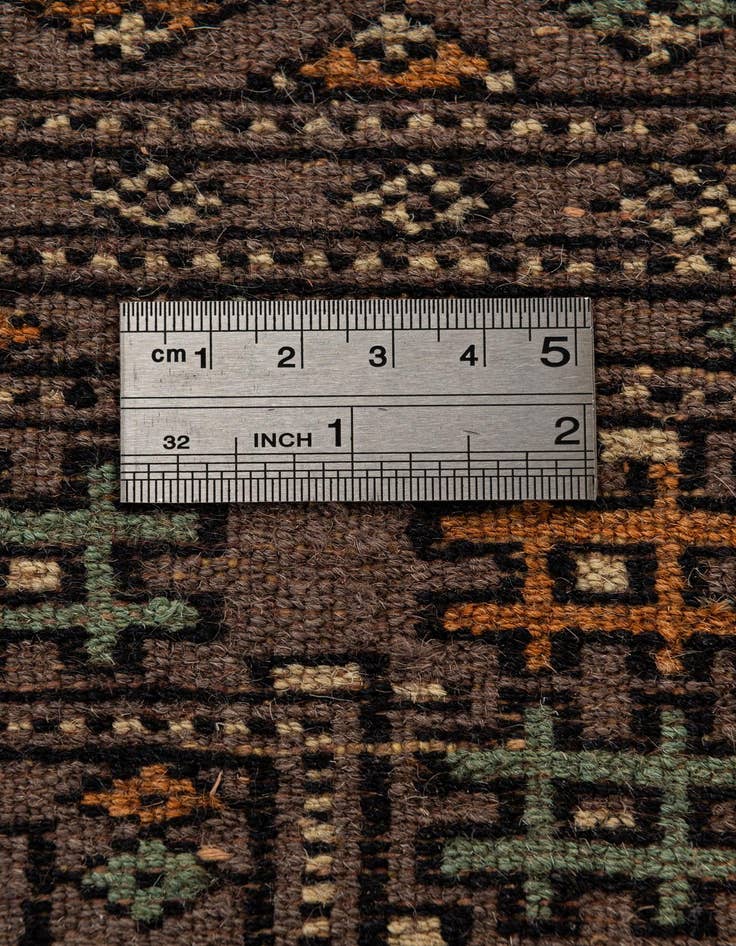 Detail image of  4' x 6' 1  Hand Knotted Bokhara Oriental Wool Rug