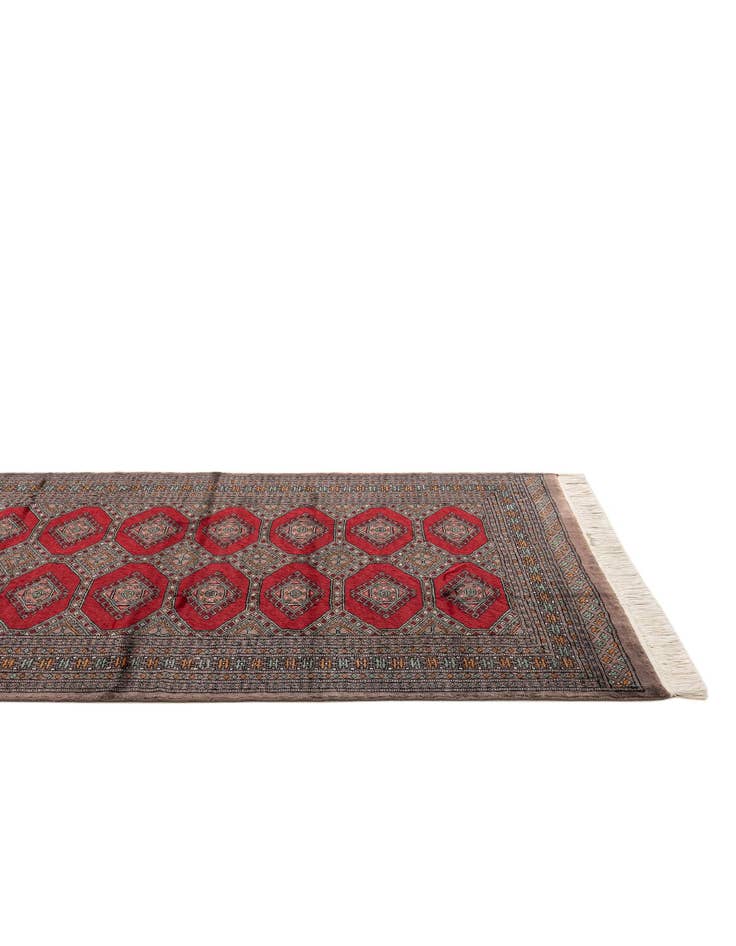 Detail image of  4' x 6' 1  Hand Knotted Bokhara Oriental Wool Rug