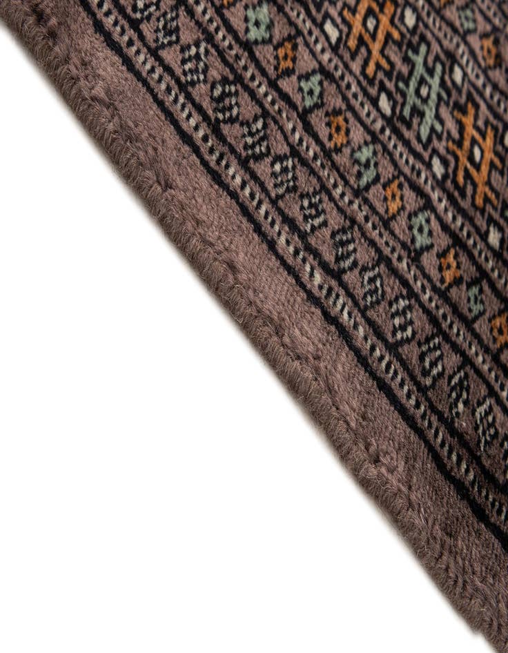 Detail image of  4' x 6' 1  Hand Knotted Bokhara Oriental Wool Rug