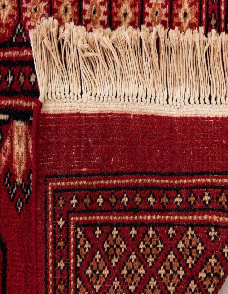Detail image of  2' x 3'  Hand Knotted Bokhara Wool Rug