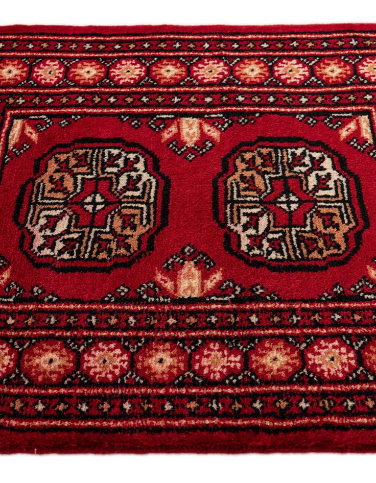 Detail image of  2' x 3'  Hand Knotted Bokhara Wool Rug