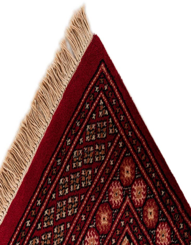 Detail image of  2' x 3'  Hand Knotted Bokhara Wool Rug