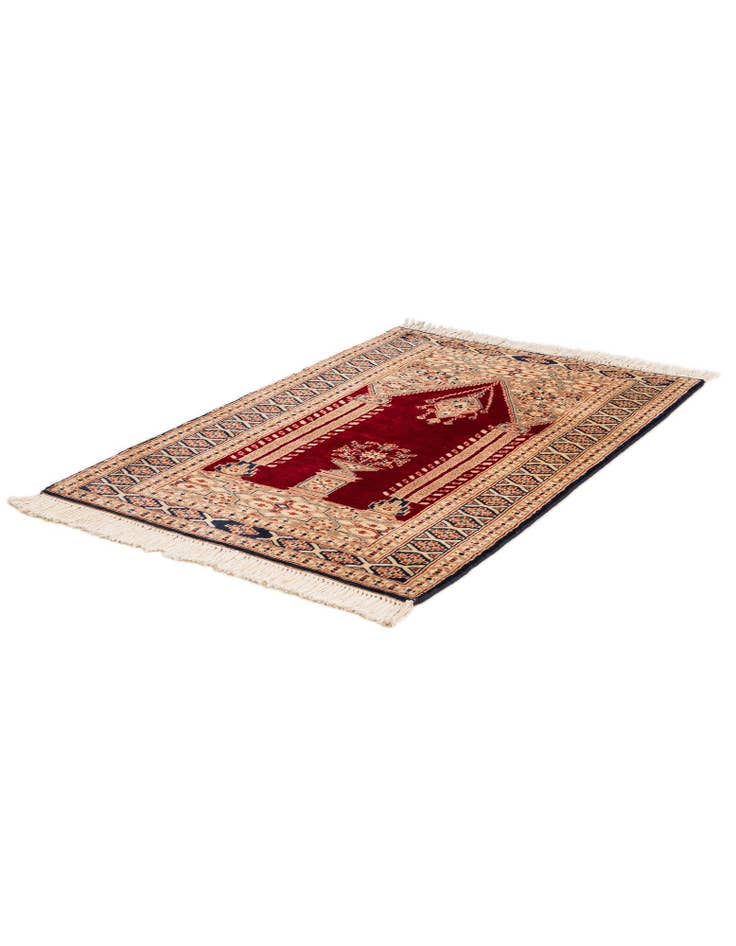 Detail image of  2' 8 x 4' 1  Hand Knotted Bokhara Oriental Wool Rug