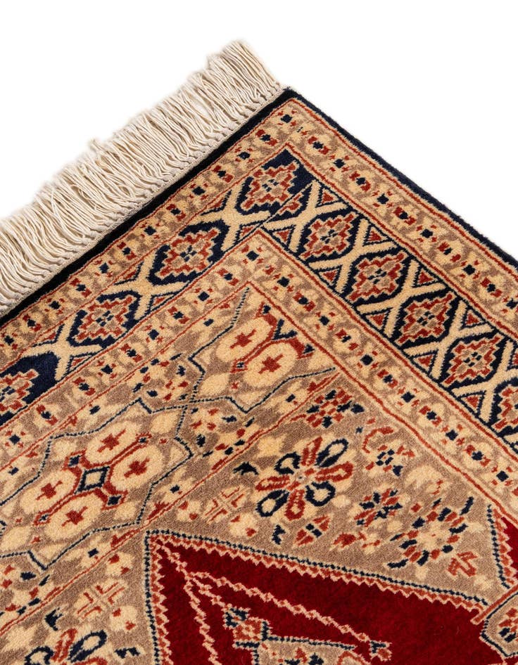 Detail image of  2' 8 x 4' 1  Hand Knotted Bokhara Oriental Wool Rug