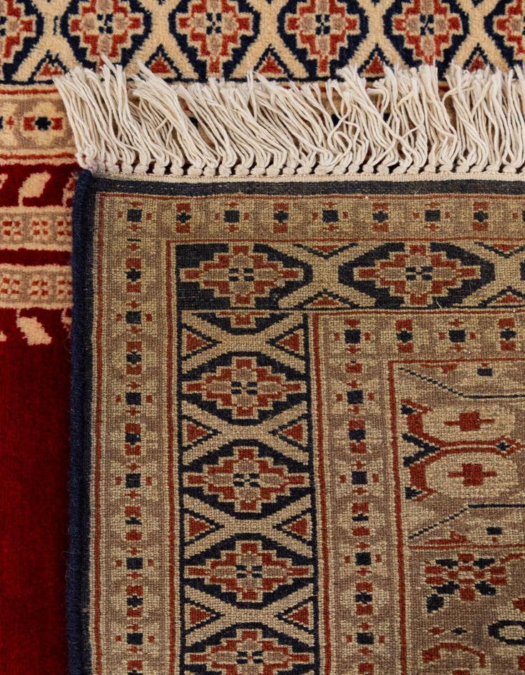 Detail image of  2' 8 x 4' 1  Hand Knotted Bokhara Oriental Wool Rug