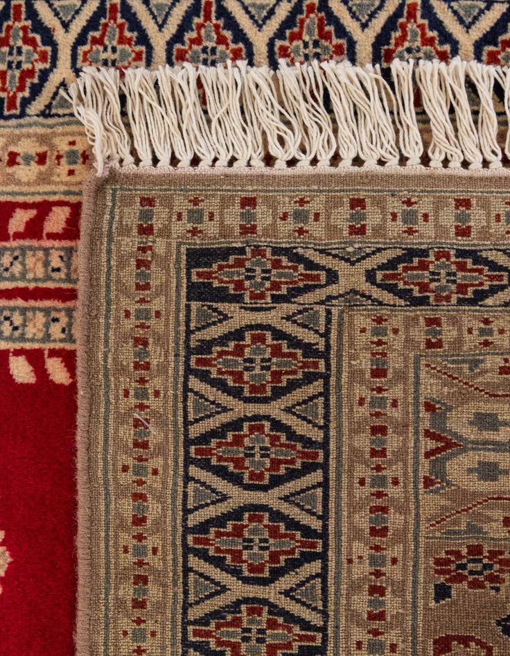 Detail image of  2' 8 x 3' 11  Hand Knotted Bokhara Oriental Wool Rug
