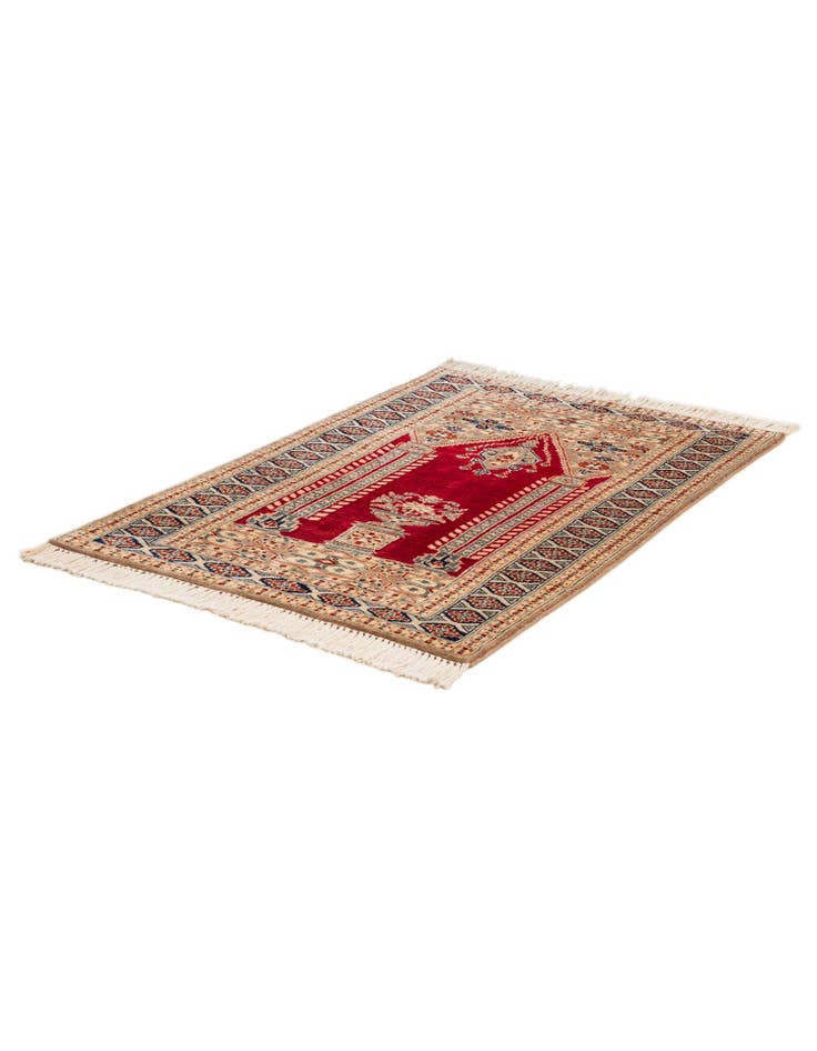 Detail image of  2' 8 x 3' 11  Hand Knotted Bokhara Oriental Wool Rug