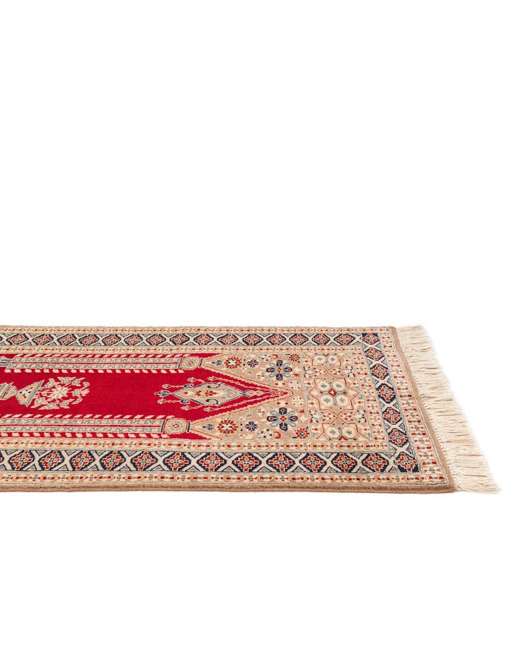 Detail image of  2' 8 x 3' 11  Hand Knotted Bokhara Oriental Wool Rug