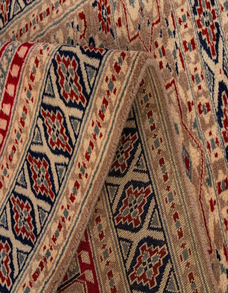 Detail image of  2' 8 x 3' 11  Hand Knotted Bokhara Oriental Wool Rug