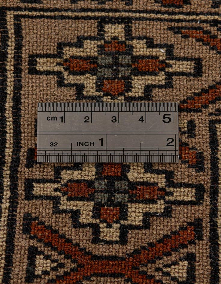 Detail image of  2' 7 x 4'  Hand Knotted Bokhara Oriental Wool Rug